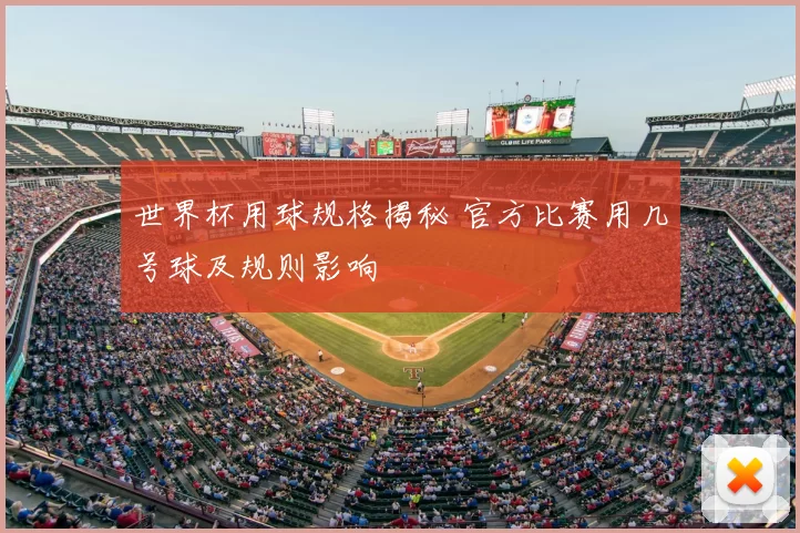 世界杯用球规格揭秘 官方比赛用几号球及规则影响